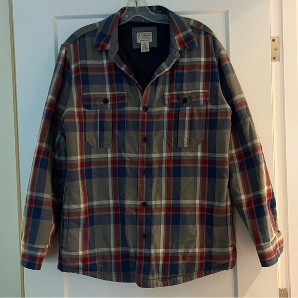 l.l. Bean Plaid Jacket with Quilted Lining - Picture 5 of 7